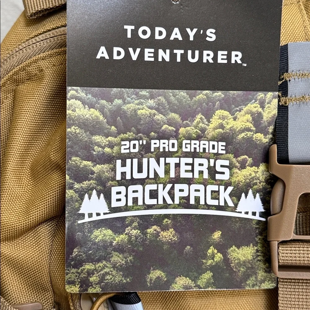 Hunters Bagpack 20” Pro Grade. Pockets and storage areas. Brown.